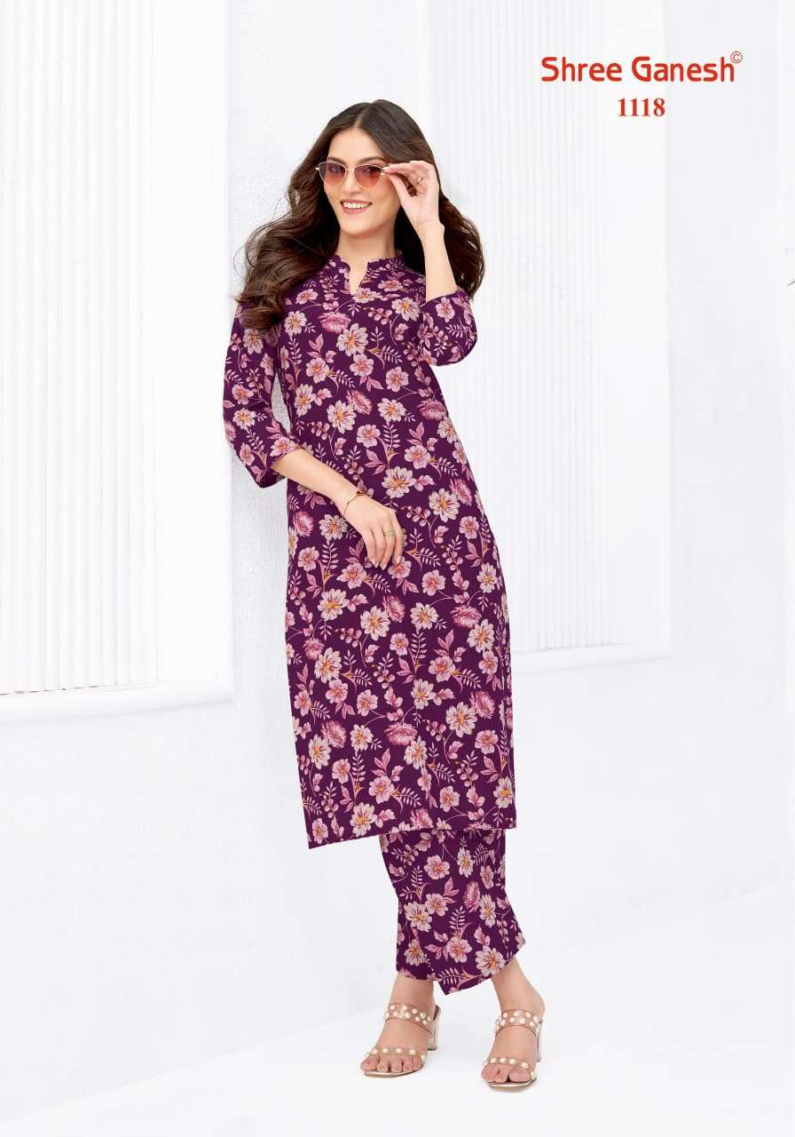Shree Ganesh Ananya Vol 1 Cotton Printed A-Line Cord Set — Wholesale Kurtis, Shree Ganesh wholesale from Surat — view 2