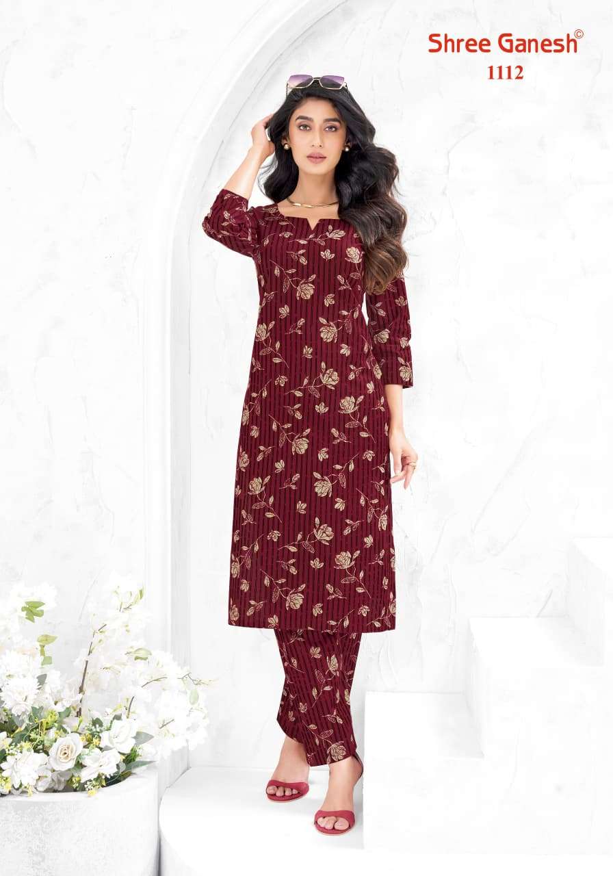 Shree Ganesh Ananya Vol 1 Cotton Printed A-Line Cord Set — Wholesale Kurtis, Shree Ganesh wholesale from Surat — view 14