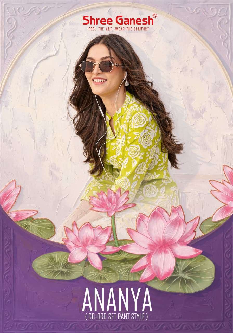 Shree Ganesh Ananya Vol 1 Cotton Printed A-Line Cord Set — Wholesale Kurtis, Shree Ganesh wholesale from Surat — view 3