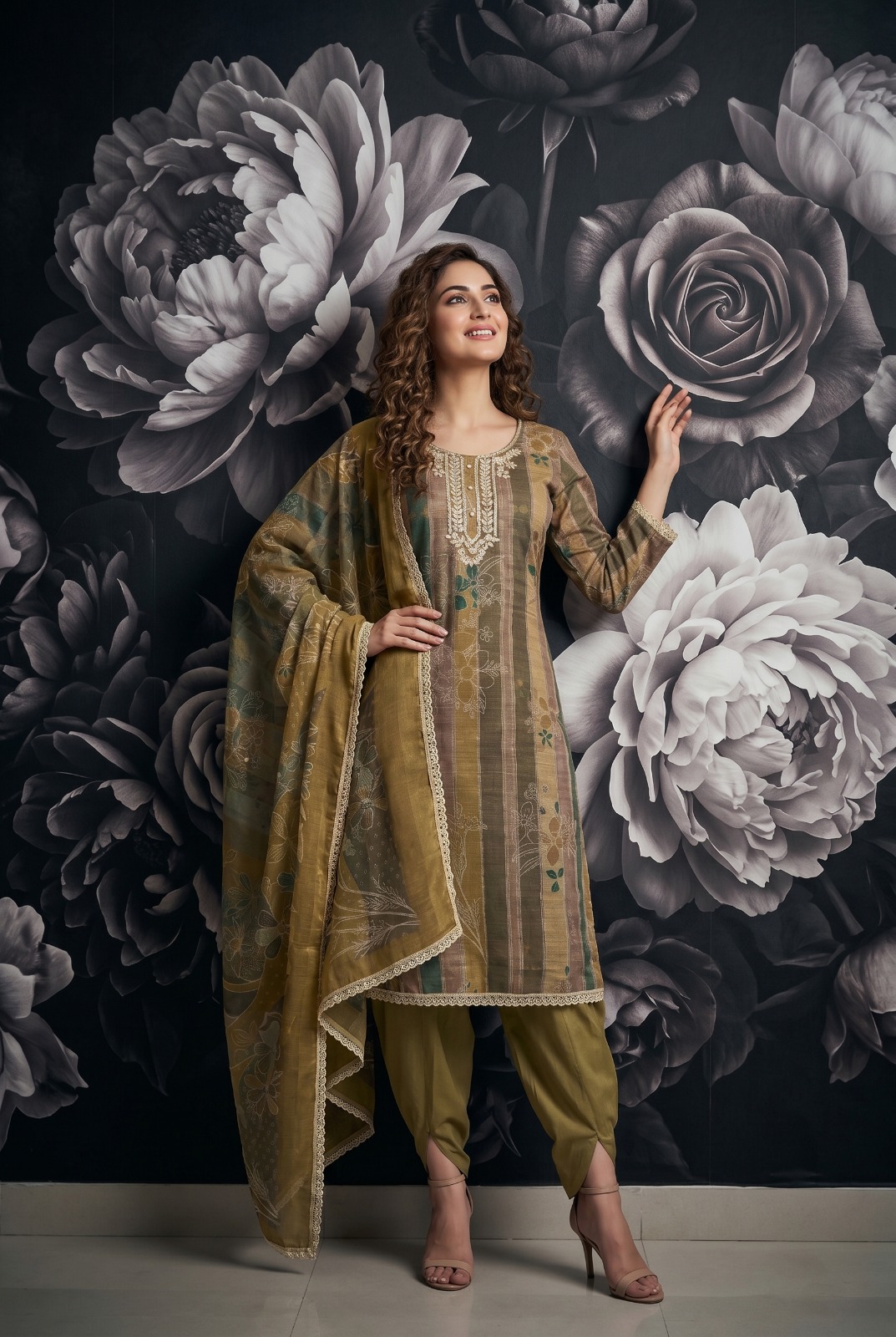Tulip 14 A To D Cotton Lilan Simmar Printed Readymade Salwar Suit — Wholesale Readymade Suit, Vardan Ethnic wholesale from Surat — view 5