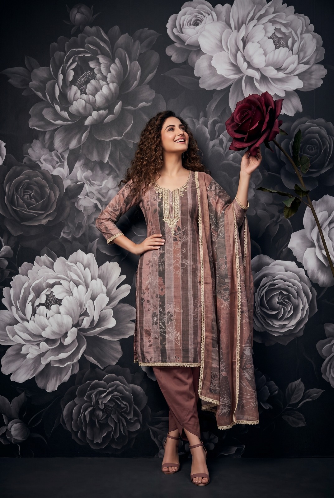 Tulip 14 A To D Cotton Lilan Simmar Printed Readymade Salwar Suit — Wholesale Readymade Suit, Vardan Ethnic wholesale from Surat — view 4