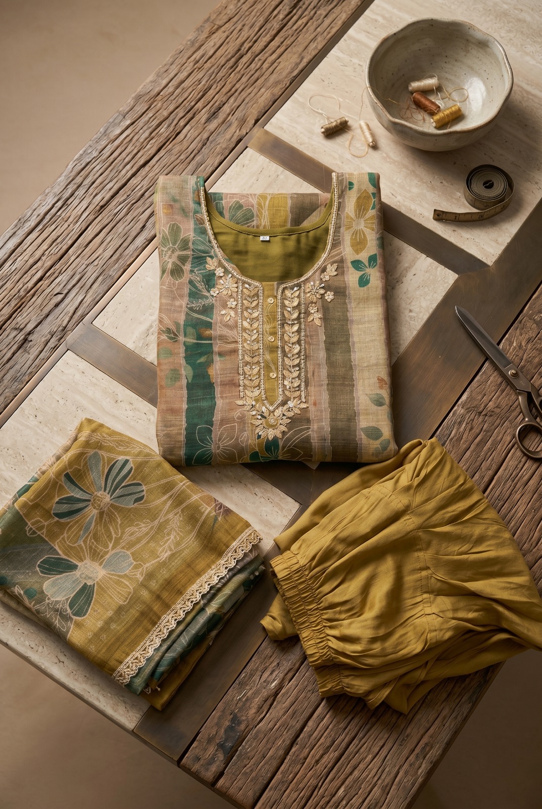 Tulip 14 A To D Cotton Lilan Simmar Printed Readymade Salwar Suit — Wholesale Readymade Suit, Vardan Ethnic wholesale from Surat — view 2