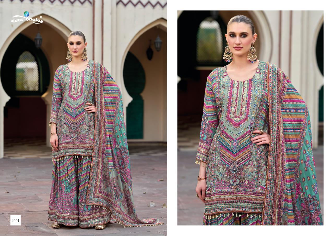 Your Choice Seerat 4 Chinon Digital Printed Suit — Designer Readymade Suits, Your Choice wholesale from Surat — view 3