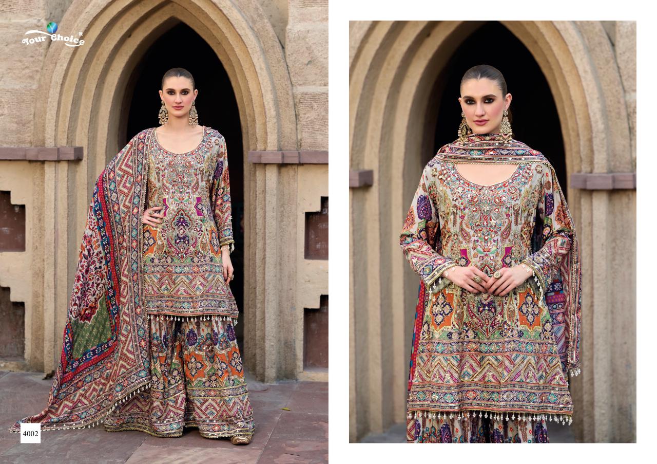 Your Choice Seerat 4 Chinon Digital Printed Suit — Designer Readymade Suits, Your Choice wholesale from Surat — view 2