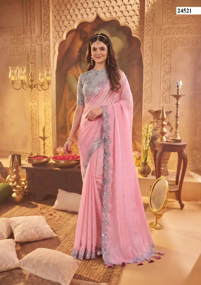 Mahotsav Mohmanthan 24500 Stardust Crepe Silk Designer Saree Collection
