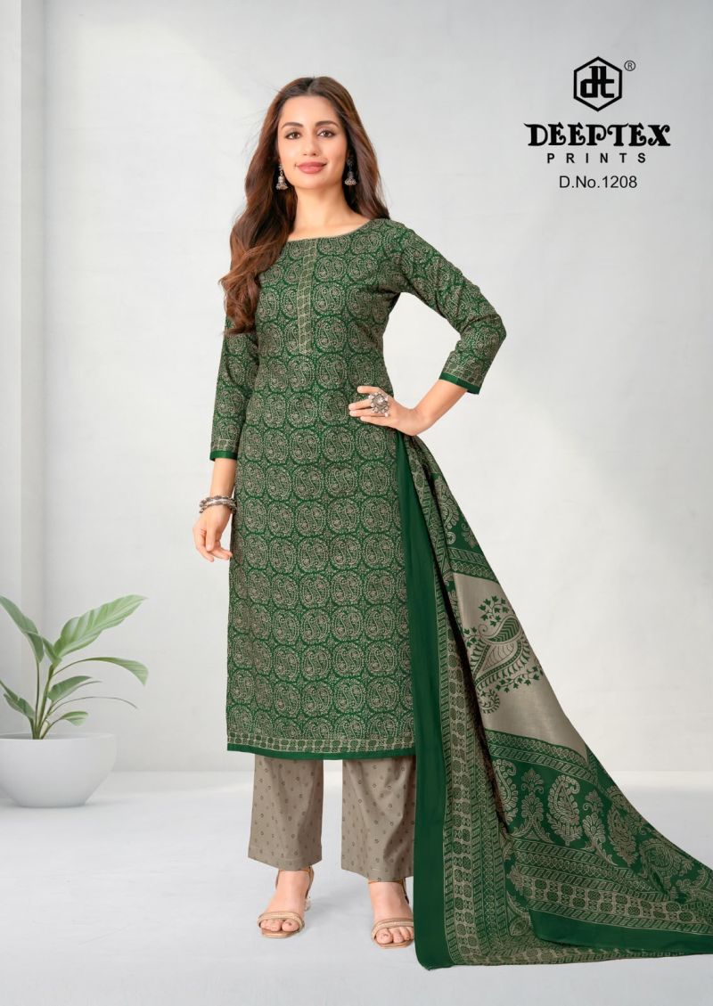 Deeptex Aaliza Vol 12 Cotton Printed Fancy Dress Material Catalog — Wholesale, Vardan Ethnic wholesale from Surat — view 3