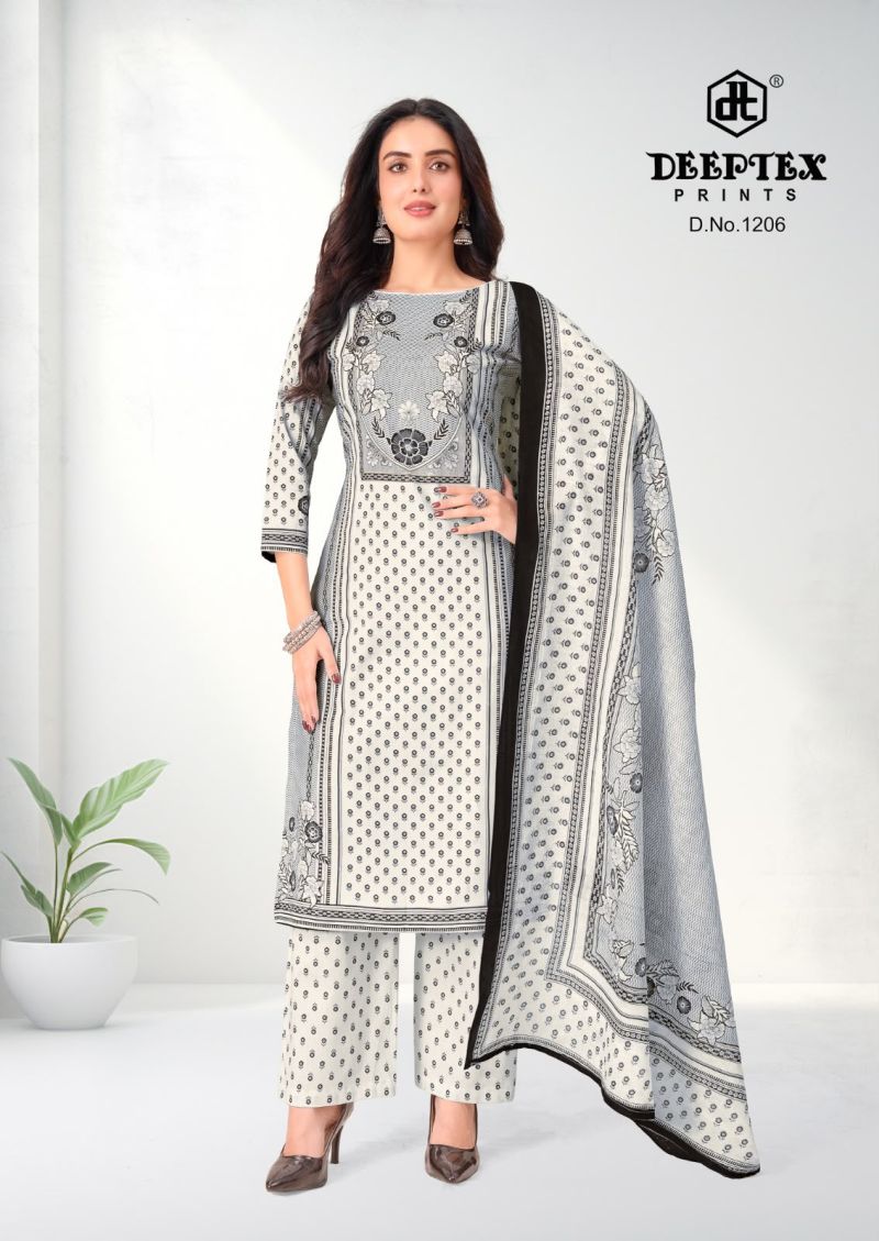 Deeptex Aaliza Vol 12 Cotton Printed Fancy Dress Material Catalog — Wholesale, Vardan Ethnic wholesale from Surat — view 5