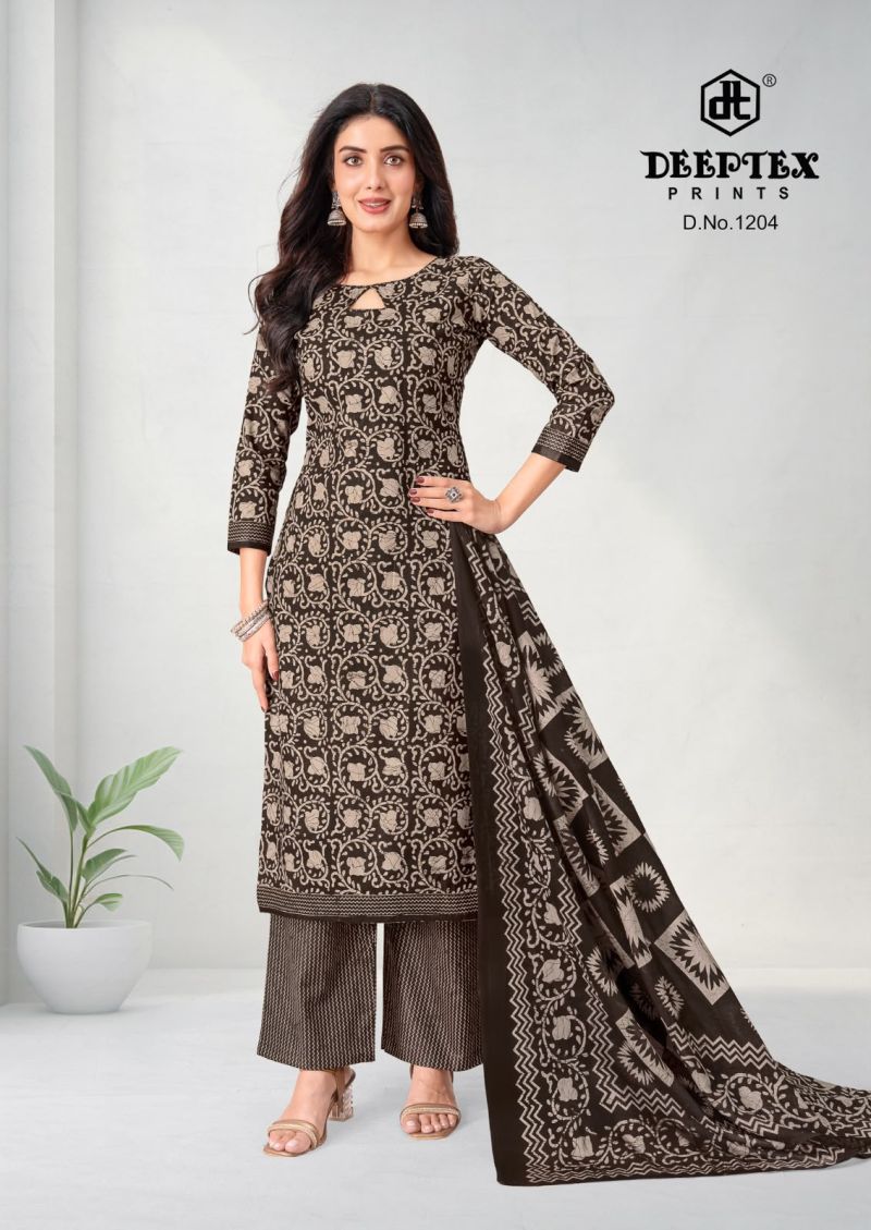 Deeptex Aaliza Vol 12 Cotton Printed Fancy Dress Material Catalog — Wholesale, Vardan Ethnic wholesale from Surat — view 7