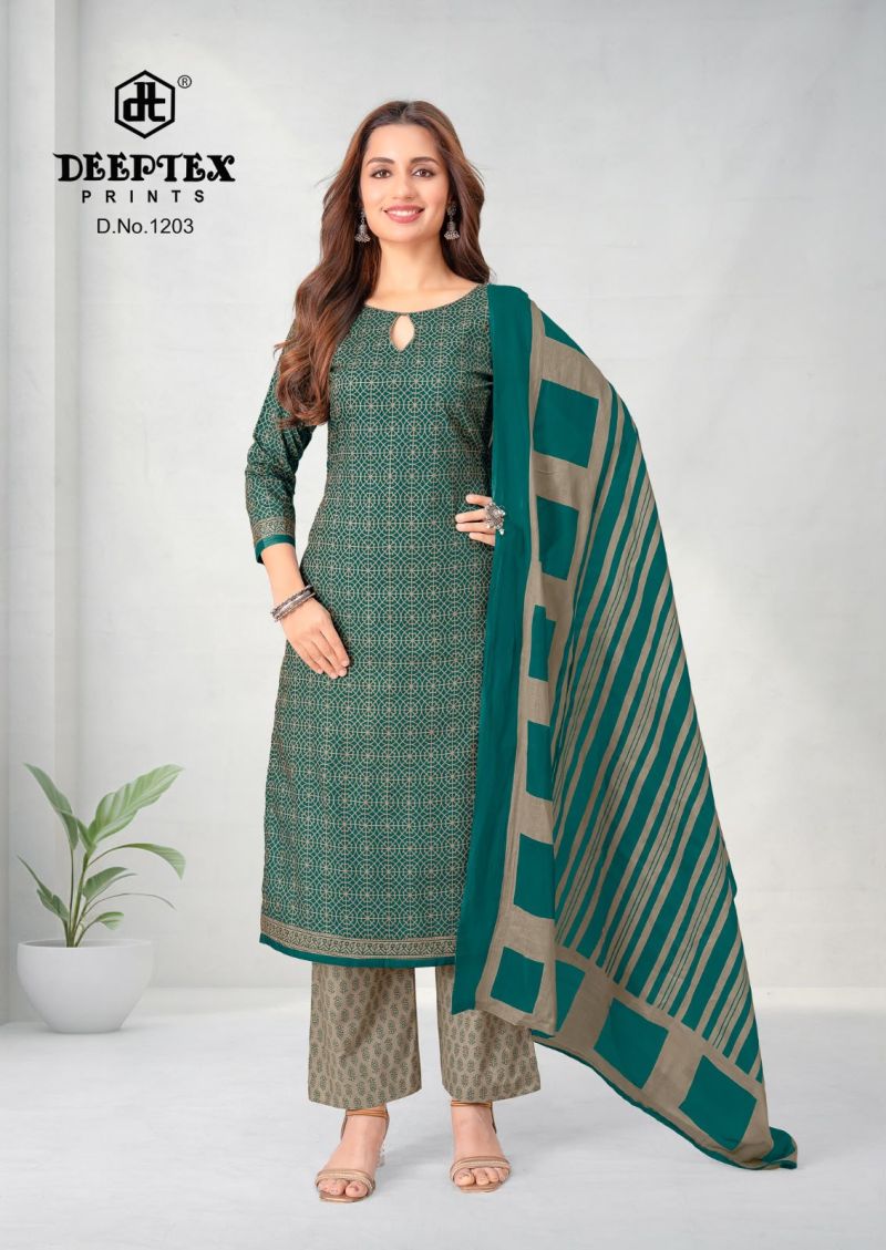 Deeptex Aaliza Vol 12 Cotton Printed Fancy Dress Material Catalog — Wholesale, Vardan Ethnic wholesale from Surat — view 8