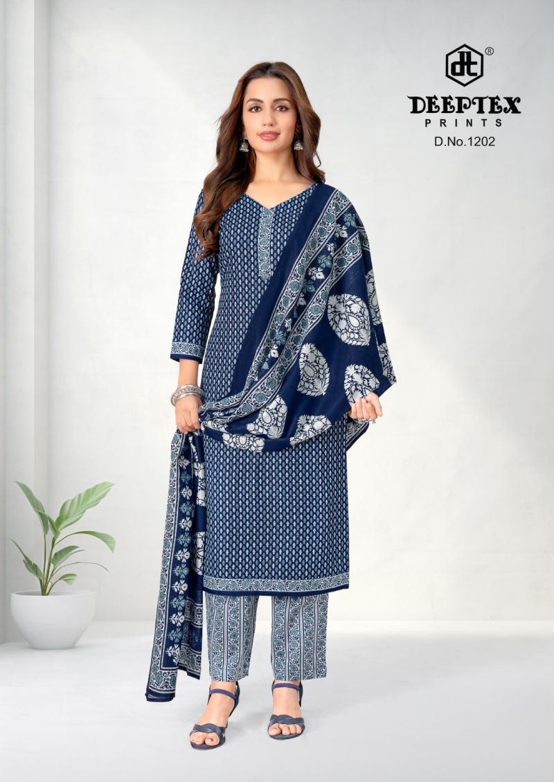 Deeptex Aaliza Vol 12 Cotton Printed Fancy Dress Material Catalog — Wholesale, Vardan Ethnic wholesale from Surat — view 9