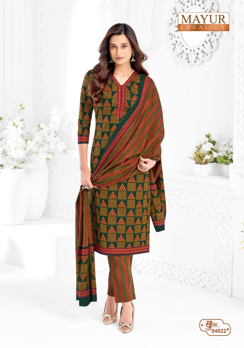 Mayur Khushi Vol 84 Cotton Printed Daily Wear Dress Material — Wholesale Dress Material, Mayur wholesale from Surat — view 2