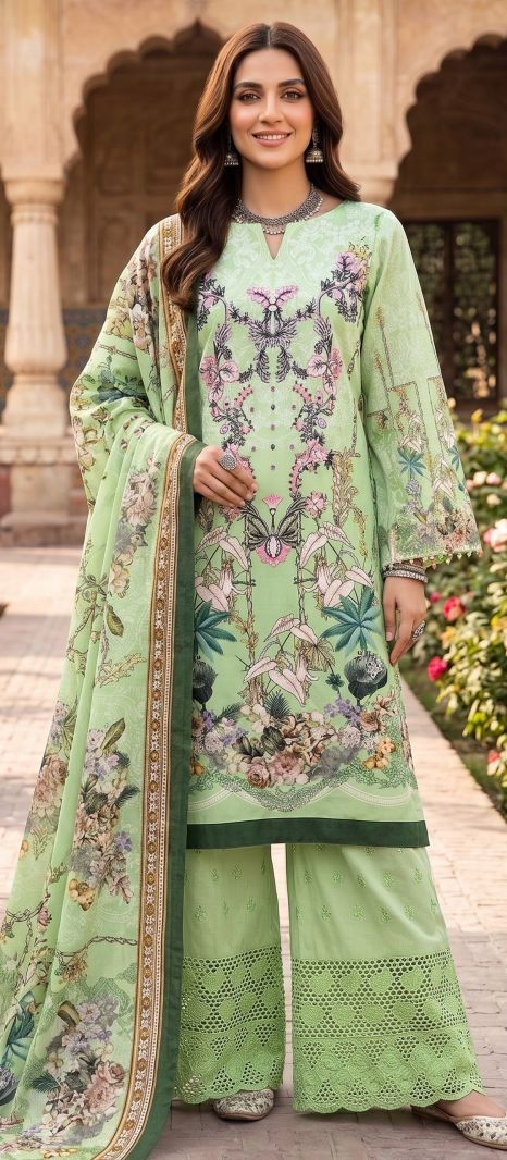 Al Karam Ruba Cotton Printed Dress Material Catalog