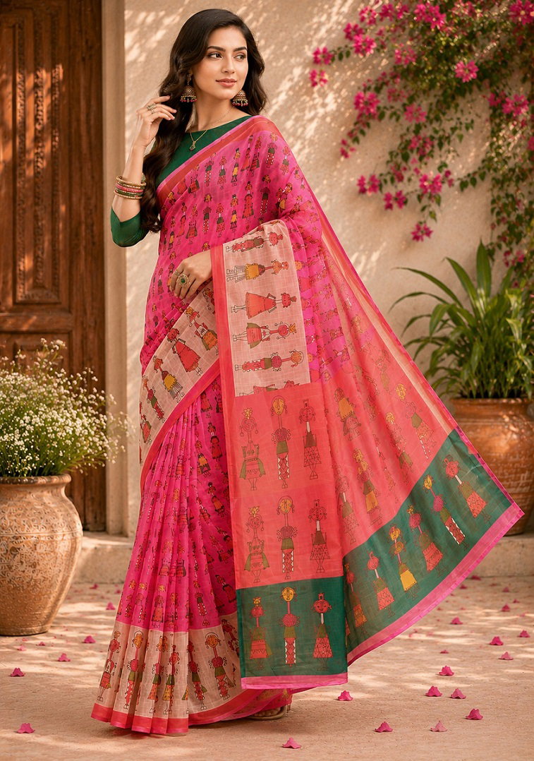 Meera 347 Linen Digital Printed Saree Catalog — Wholesale Sarees, MPA wholesale from Surat — view 3