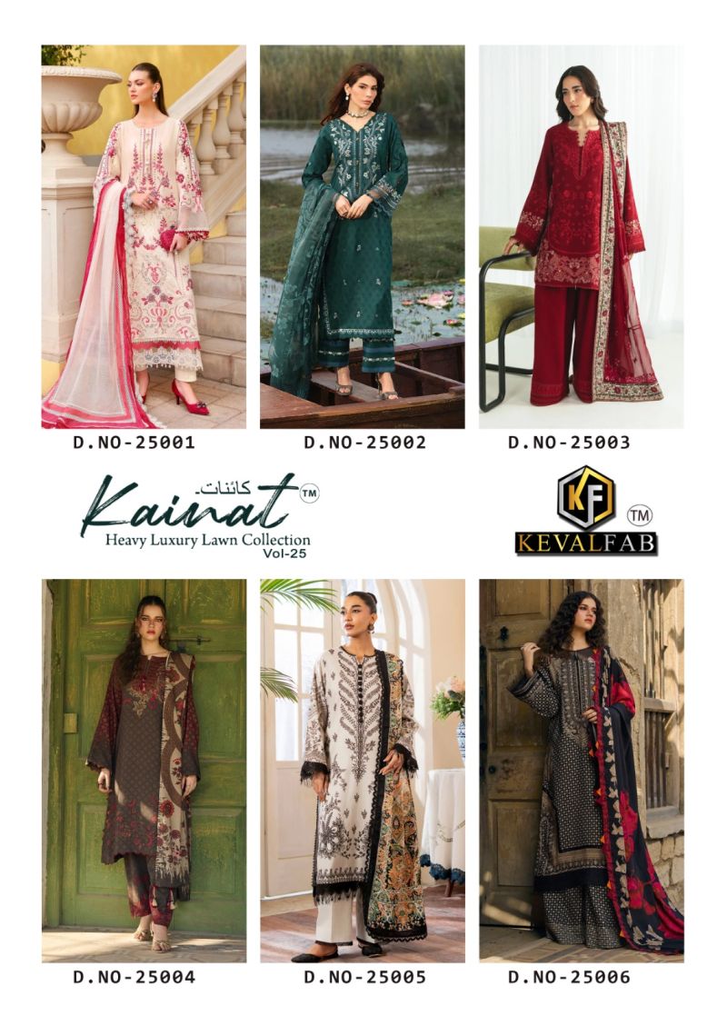 Keval Kainat Vol 25 Cotton Printed Karachi Dress Material Catalog — Wholesale Salwar Suits, Vardan Ethnic wholesale from Surat — view 7