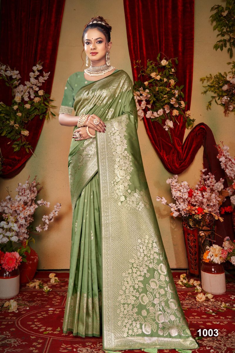 Saroj Gaurinandan Silk Vol 6 Silk Wedding Wear Saree Catalog — Wholesale Sarees, MPA wholesale from Surat — view 3