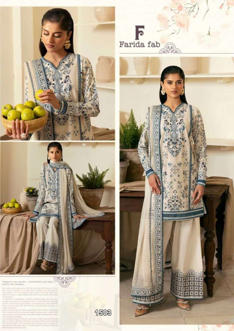 Farida Crimson Vol 15 Cotton Printed Karachi Dress Material Catalog — Wholesale Dress Material, Vardan Ethnic wholesale from Surat — view 2