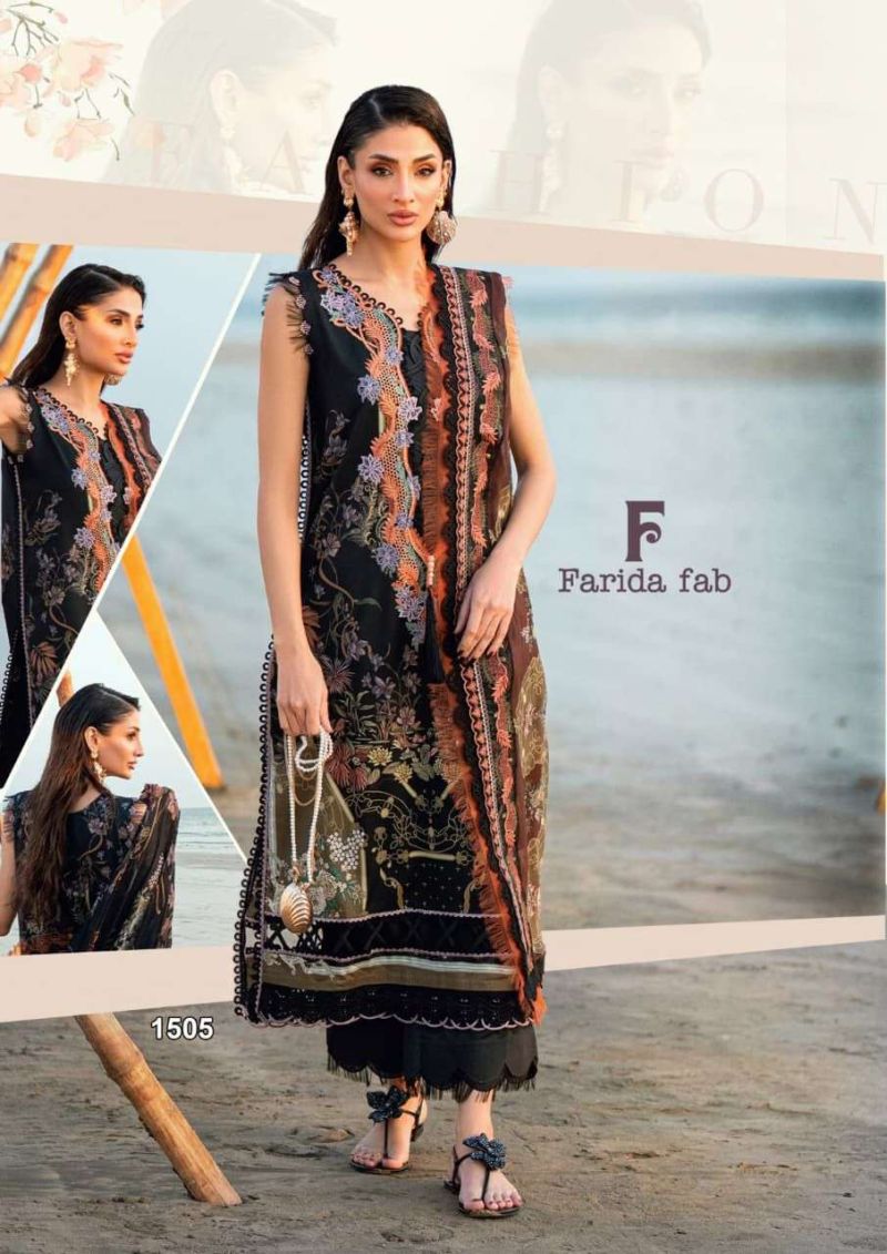 Farida Crimson Vol 15 Cotton Printed Karachi Dress Material Catalog — Wholesale Dress Material, Vardan Ethnic wholesale from Surat — view 3