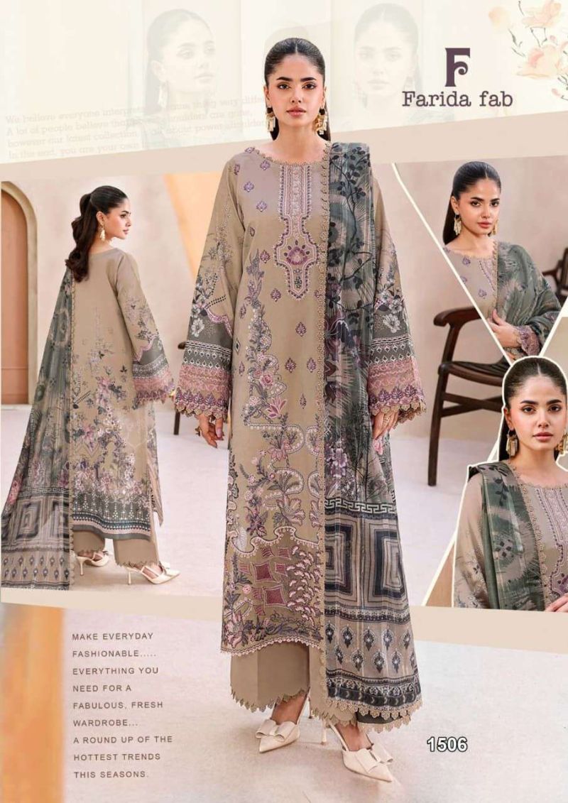 Farida Crimson Vol 15 Cotton Printed Karachi Dress Material Catalog — Wholesale Dress Material, Vardan Ethnic wholesale from Surat — view 5