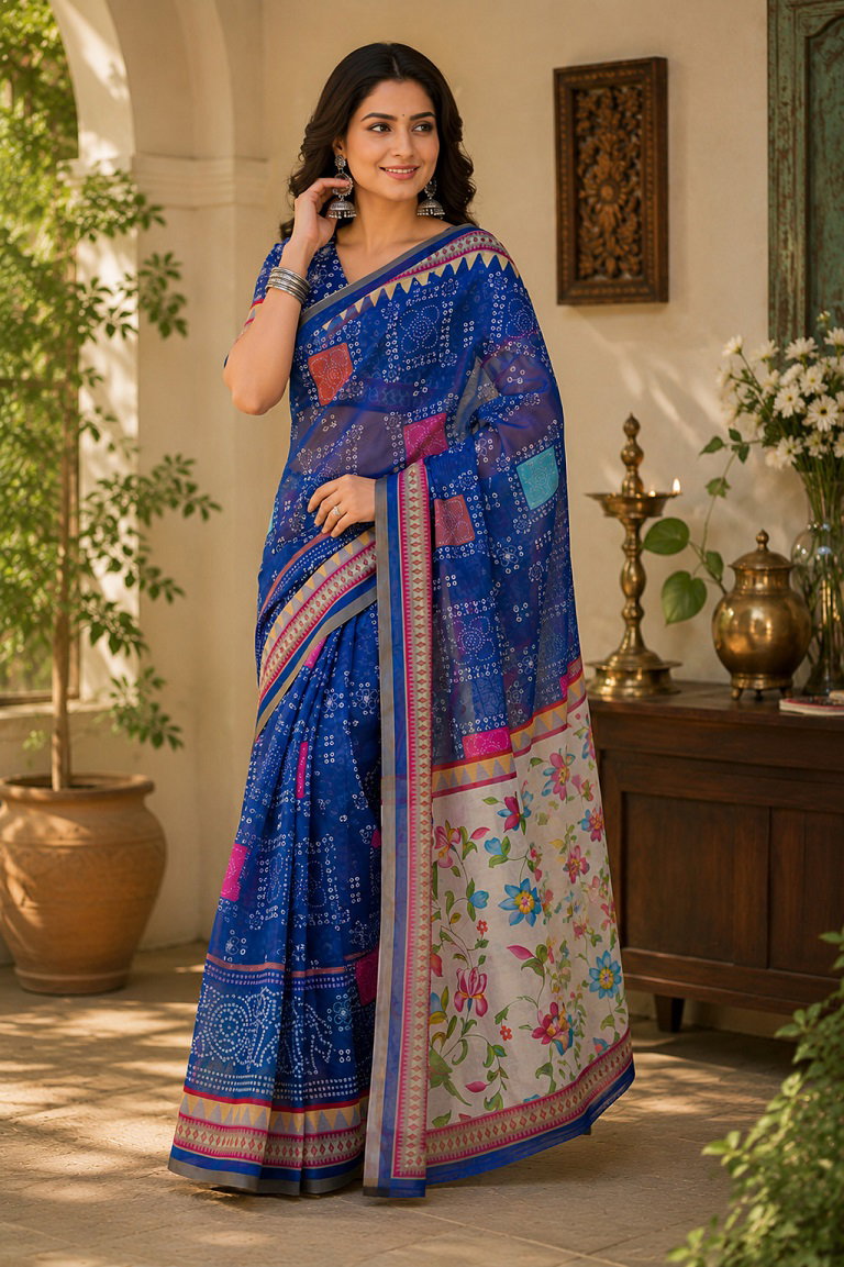 Meera 350 Linen Digital Printed Party Wear Saree Catalog