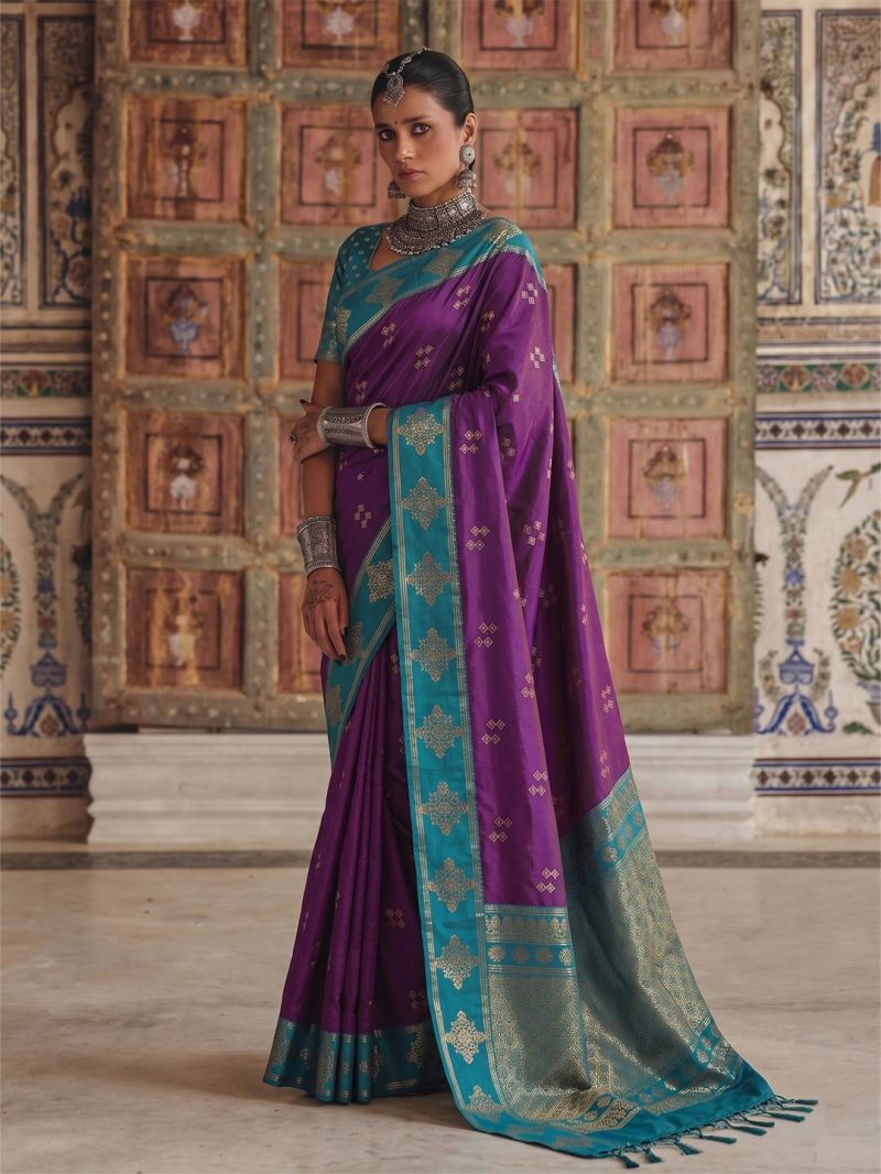 Ast Meera Silk Vol 2 Soft Silk Zari Weaving Saree Catalog — Wholesale Sarees, Vardan Ethnic wholesale from Surat — view 6