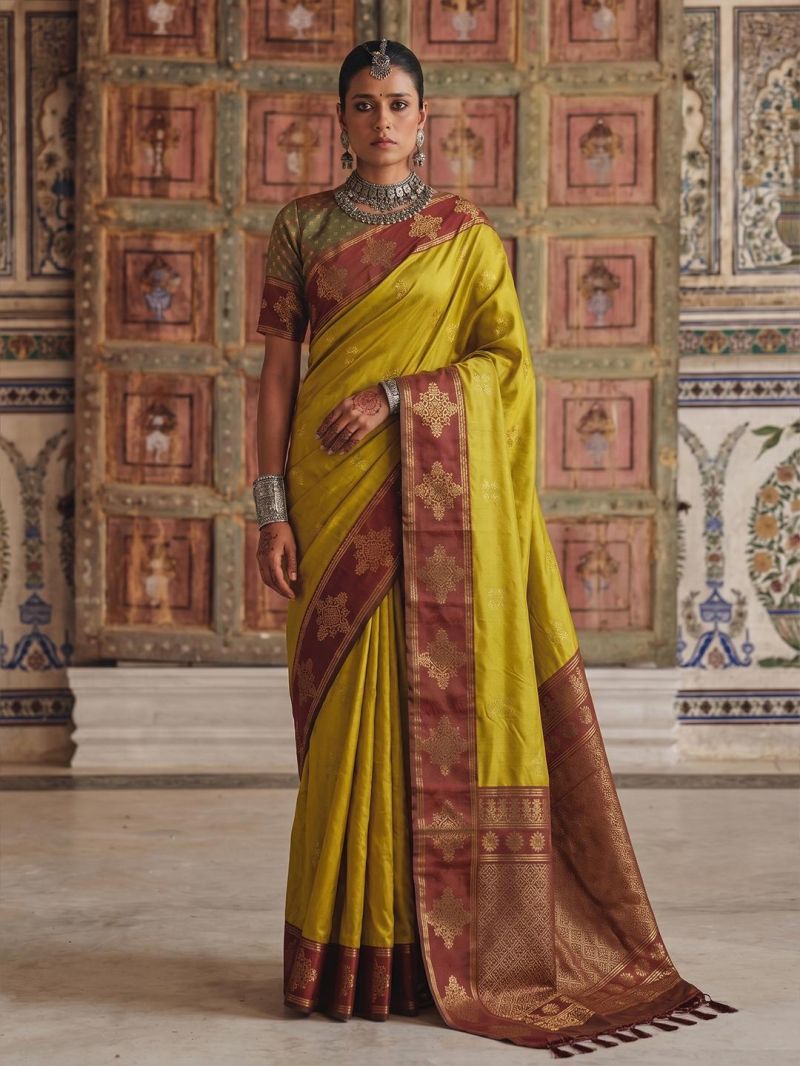 Ast Meera Silk Vol 2 Soft Silk Zari Weaving Saree Catalog — Wholesale Sarees, Vardan Ethnic wholesale from Surat — view 3