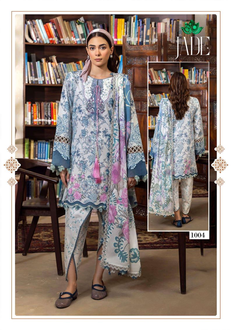 Farida Jade Bin Saeed Vol 1 Cotton Karachi Dress Material — Wholesale Kurtis, Farida wholesale from Surat — view 5