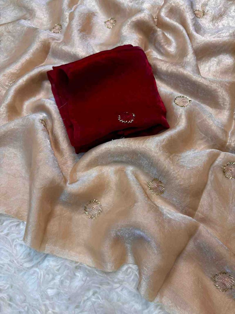 Kc 223 Fandy Satin Silk Beads Worked Designer Saree Catalog — Wholesale Sarees, Vardan Ethnic wholesale from Surat — view 9