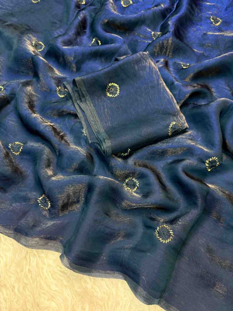 Kc 223 Fandy Satin Silk Beads Worked Designer Saree Catalog — Wholesale Sarees, Vardan Ethnic wholesale from Surat — view 10