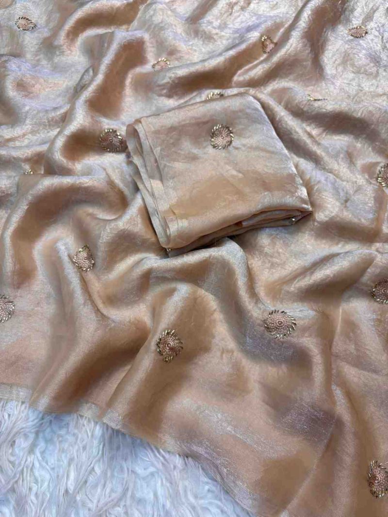 Kc 223 Fandy Satin Silk Beads Worked Designer Saree Catalog — Wholesale Sarees, Vardan Ethnic wholesale from Surat — view 13