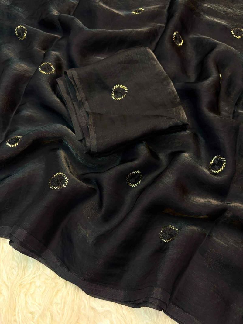 Kc 223 Fandy Satin Silk Beads Worked Designer Saree Catalog — Wholesale Sarees, Vardan Ethnic wholesale from Surat — view 4