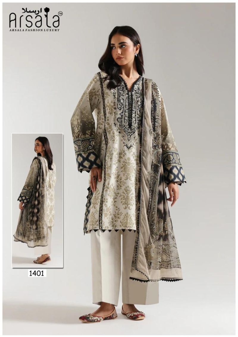 Arsala Amira Vol 14 Readymade Cotton Karachi Kurti Set — Wholesale Cotton Kurti Pant Set, Vardan Ethnic wholesale from Surat — view 6