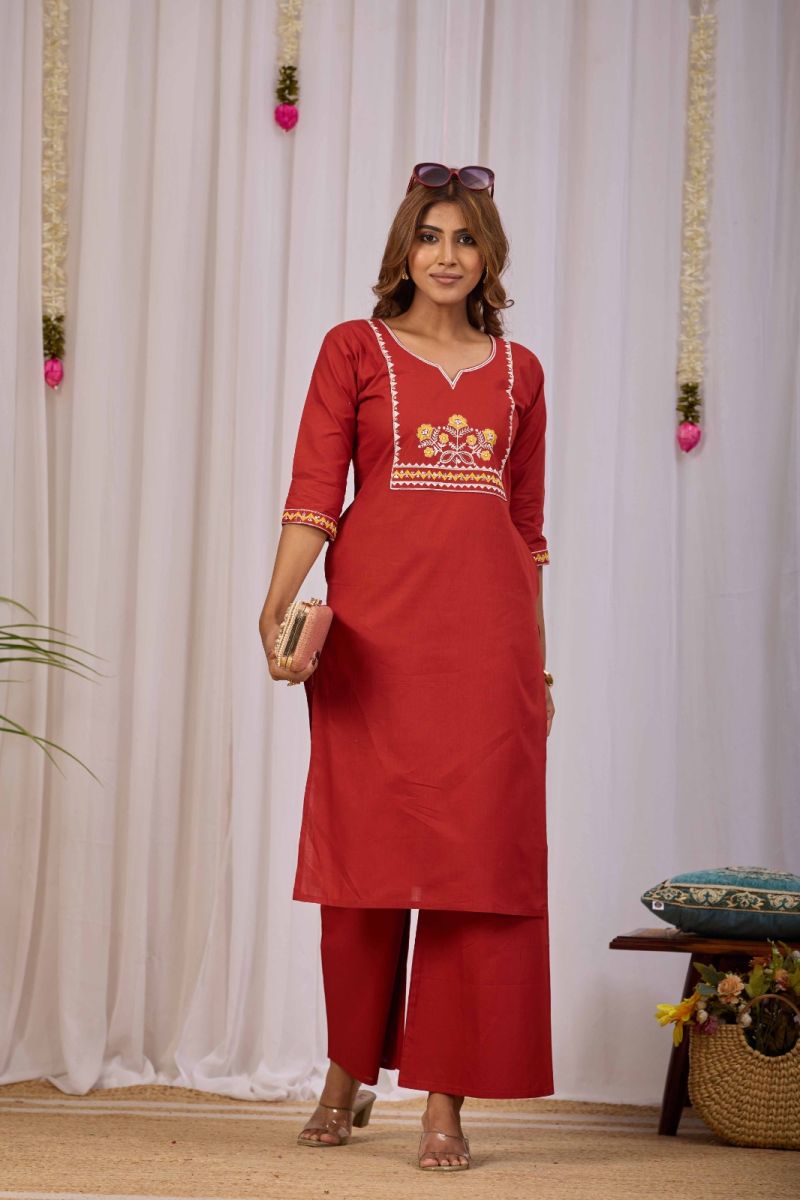 Md Mahi 128 Dhabu Cotton Printed Kurti With Bottom Catalog