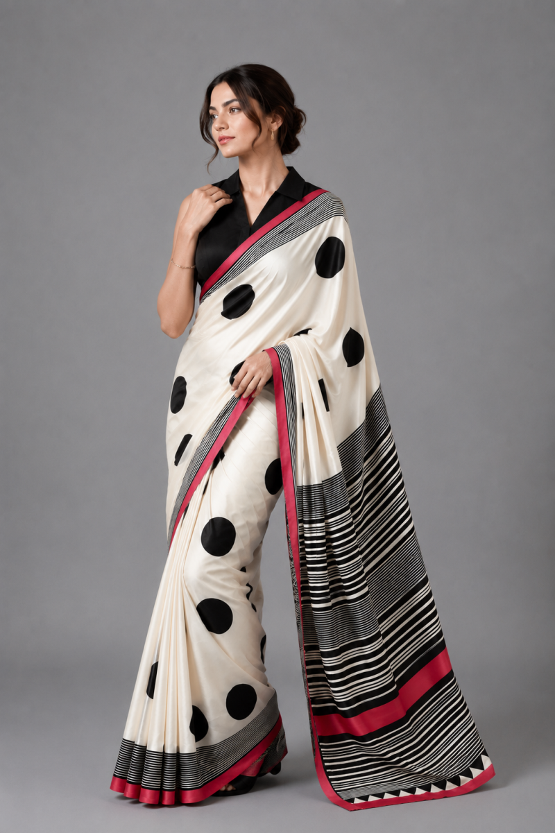 Sf Mitwa Gaji Silk Ajrakh Printed Fancy Saree Catalog — Saree, Vardan Ethnic wholesale from Surat — view 2