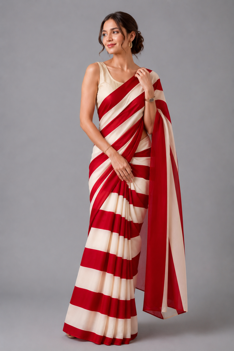 Sf Mitwa Gaji Silk Ajrakh Printed Fancy Saree Catalog — Saree, Vardan Ethnic wholesale from Surat — view 5