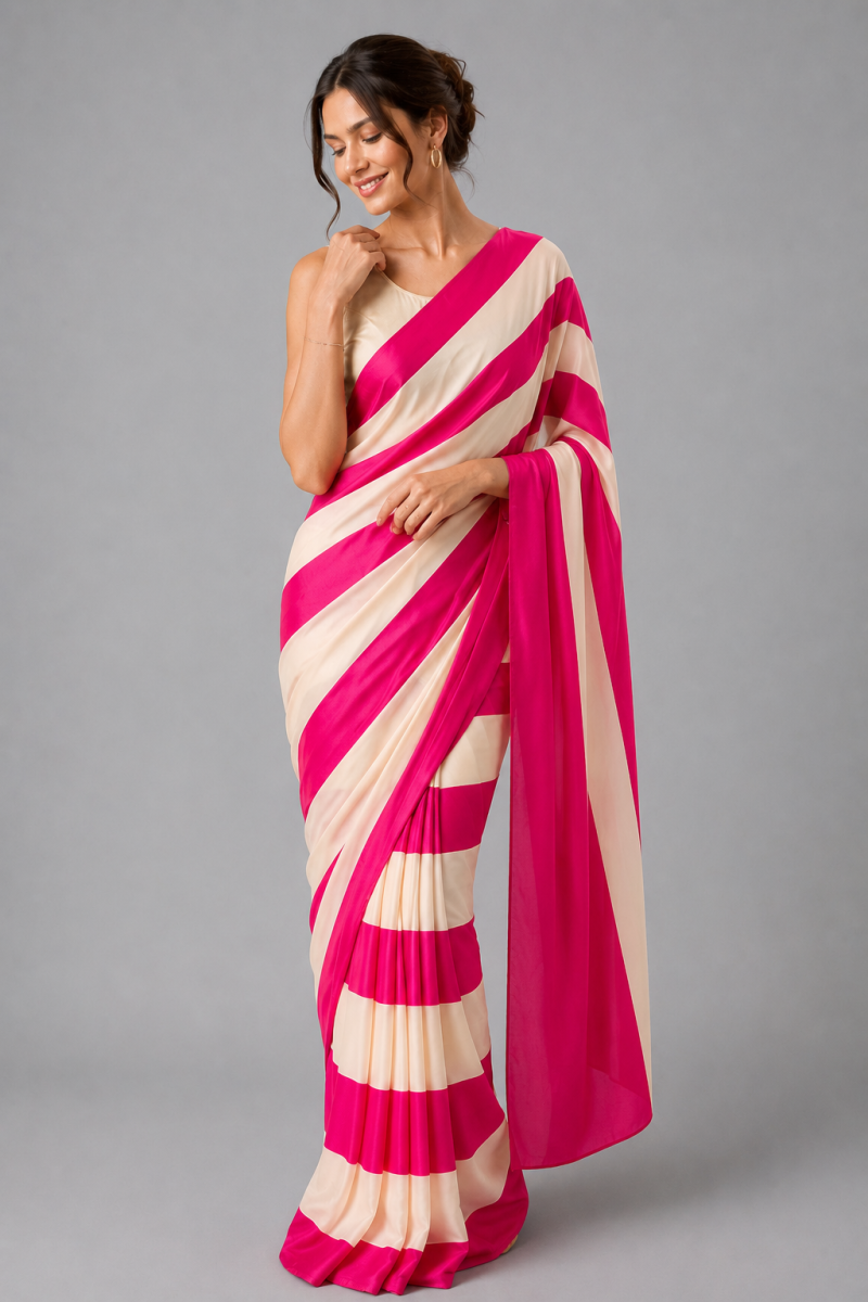 Sf Mitwa Gaji Silk Ajrakh Printed Fancy Saree Catalog — Saree, Vardan Ethnic wholesale from Surat — view 6