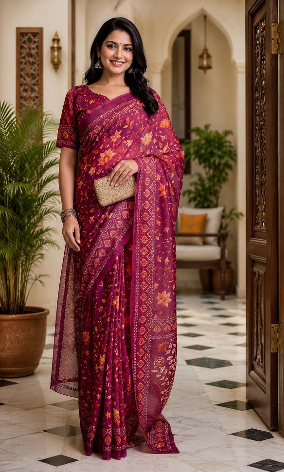Meera 353 Chanderi Cotton Digital Printed Ready To Wear Catalog
