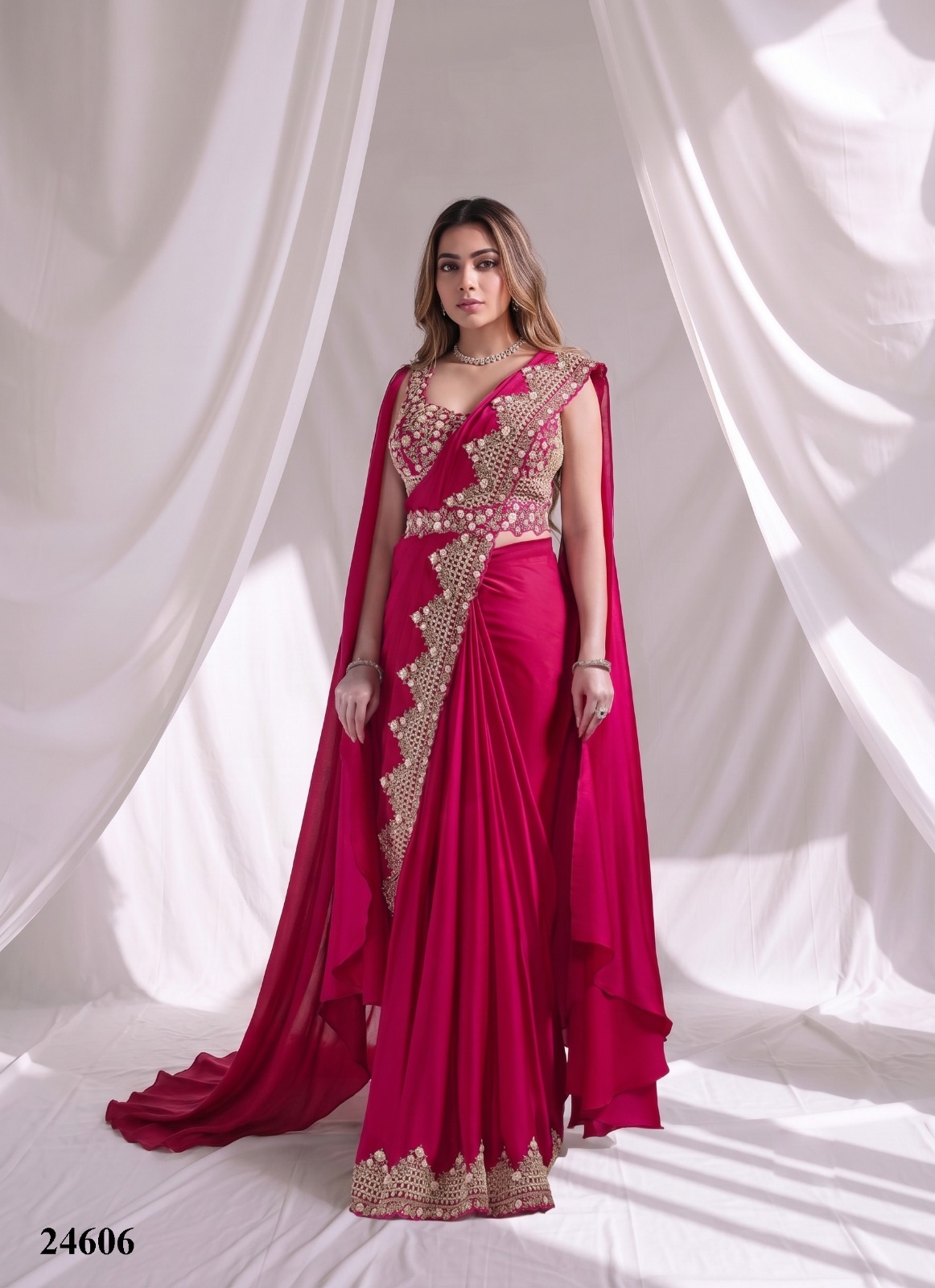 Mahotsav Mohmanthan 24600 Aura Ready-to-Wear Designer Drape Saree Collection