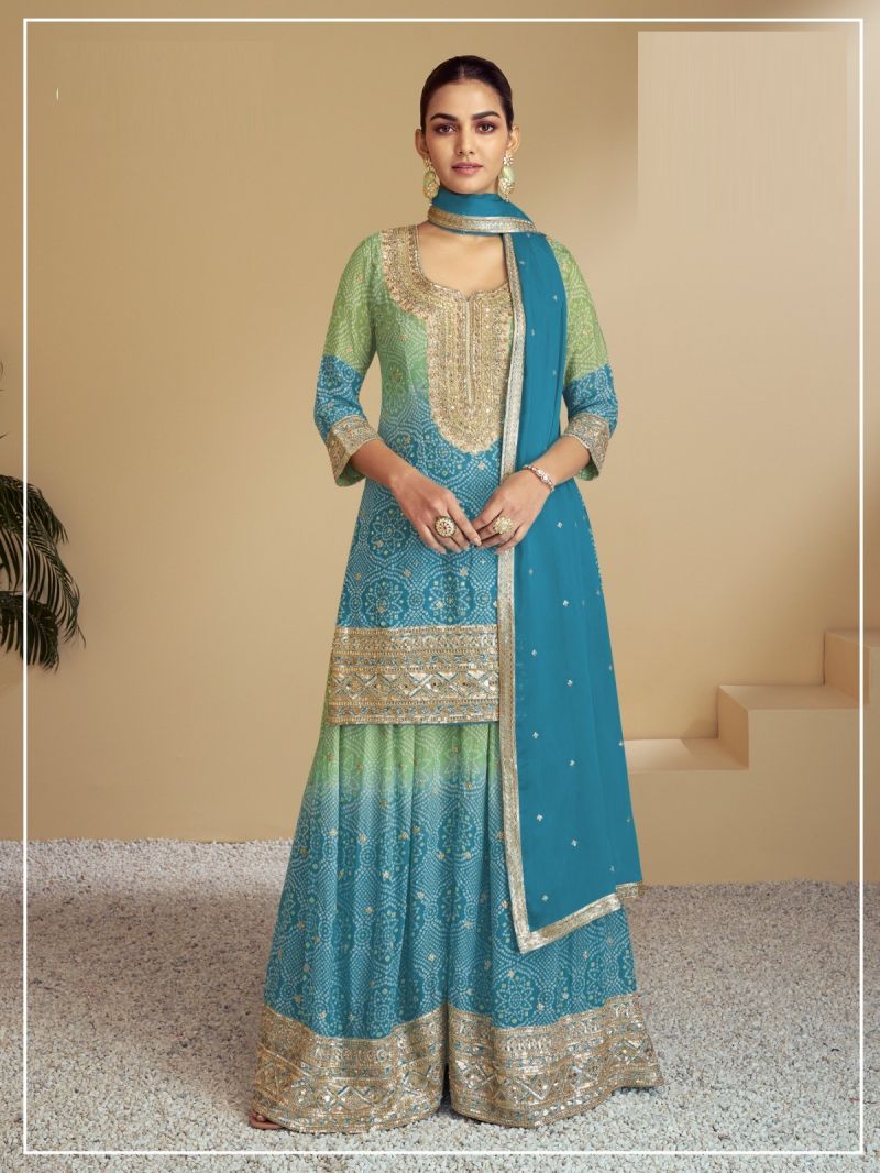 7483 A To D Master Colors Chinon Digital Print Embroidered Salwar Kameez Catalog