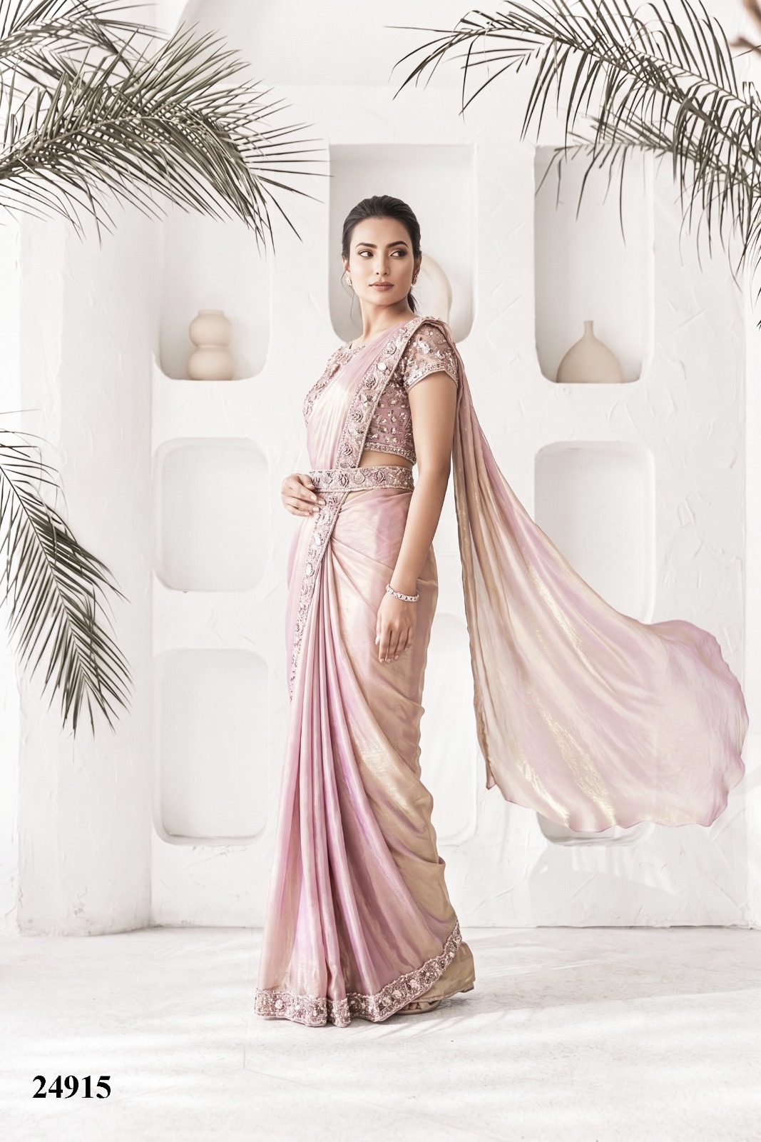 Mahotsav Mohmanthan 24900 Elyssia Ready-to-Wear Designer Drape Saree Collection — Wholesale Sarees, Mahotsav wholesale from Surat — view 12