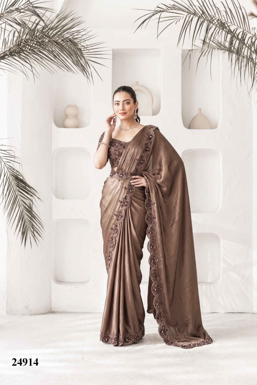 Mahotsav Mohmanthan 24900 Elyssia Ready-to-Wear Designer Drape Saree Collection — Wholesale Sarees, Mahotsav wholesale from Surat — view 11