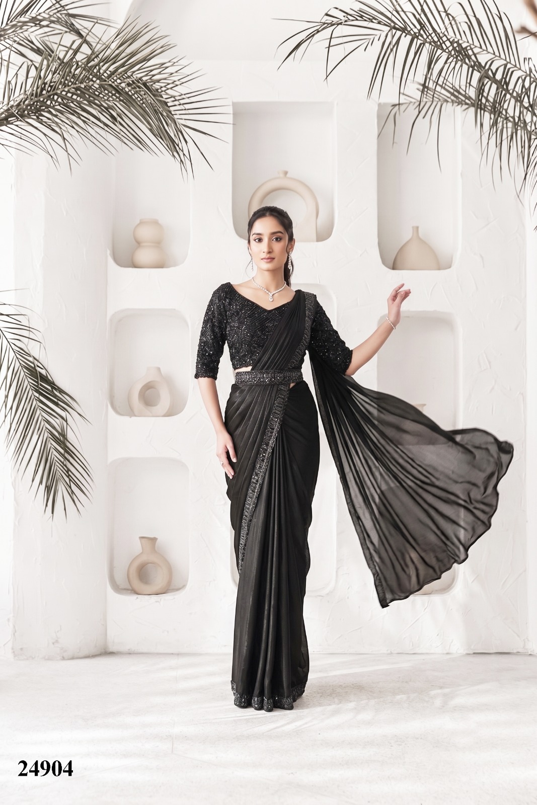 Mahotsav Mohmanthan 24900 Elyssia Ready-to-Wear Designer Drape Saree Collection — Wholesale Sarees, Mahotsav wholesale from Surat — view 6