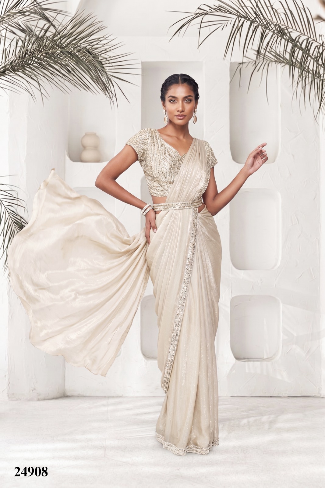 Mahotsav Mohmanthan 24900 Elyssia Ready-to-Wear Designer Drape Saree Collection — Wholesale Sarees, Mahotsav wholesale from Surat — view 14