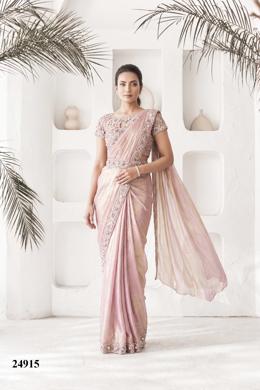 Mahotsav Mohmanthan 24900 Elyssia Ready-to-Wear Designer Drape Saree Collection — Wholesale Sarees, Mahotsav wholesale from Surat — view 13