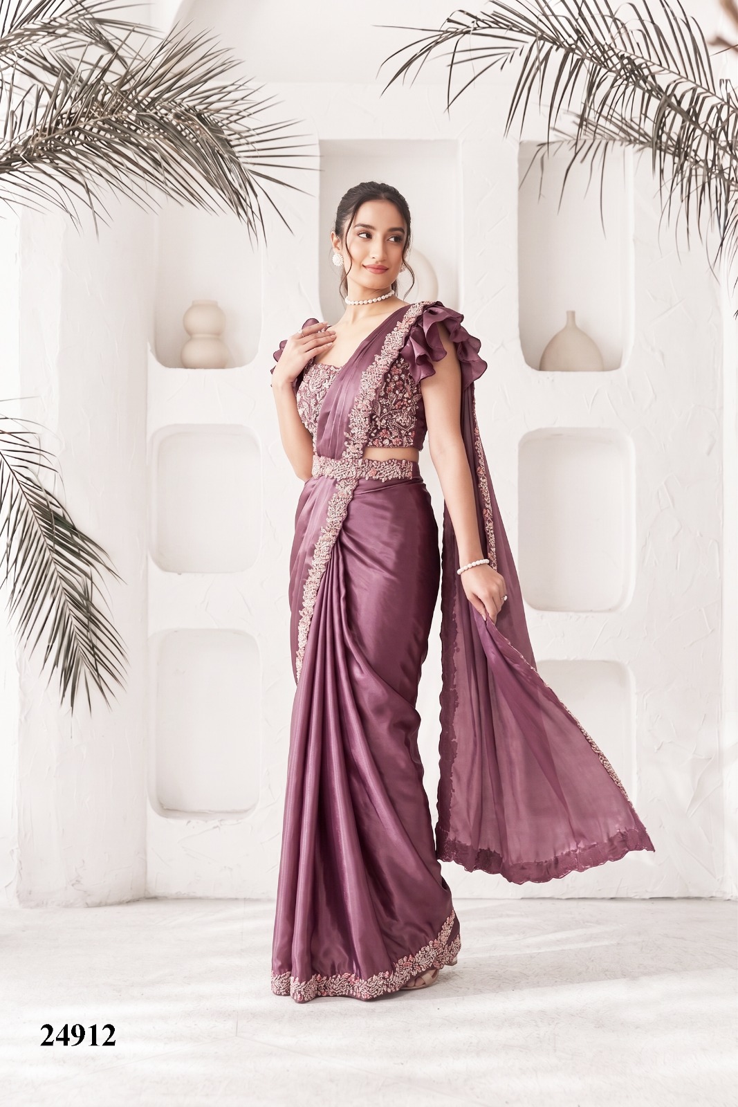 Mahotsav Mohmanthan 24900 Elyssia Ready-to-Wear Designer Drape Saree Collection