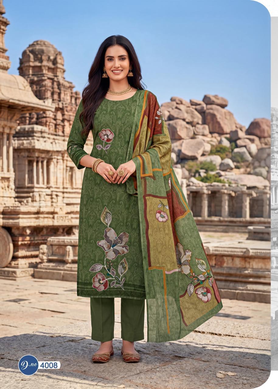 Rahi Rising Silver Vol Kurti Pant With Dupatta Set — Wholesale Kurtis, Vardan Ethnic wholesale from Surat — view 13
