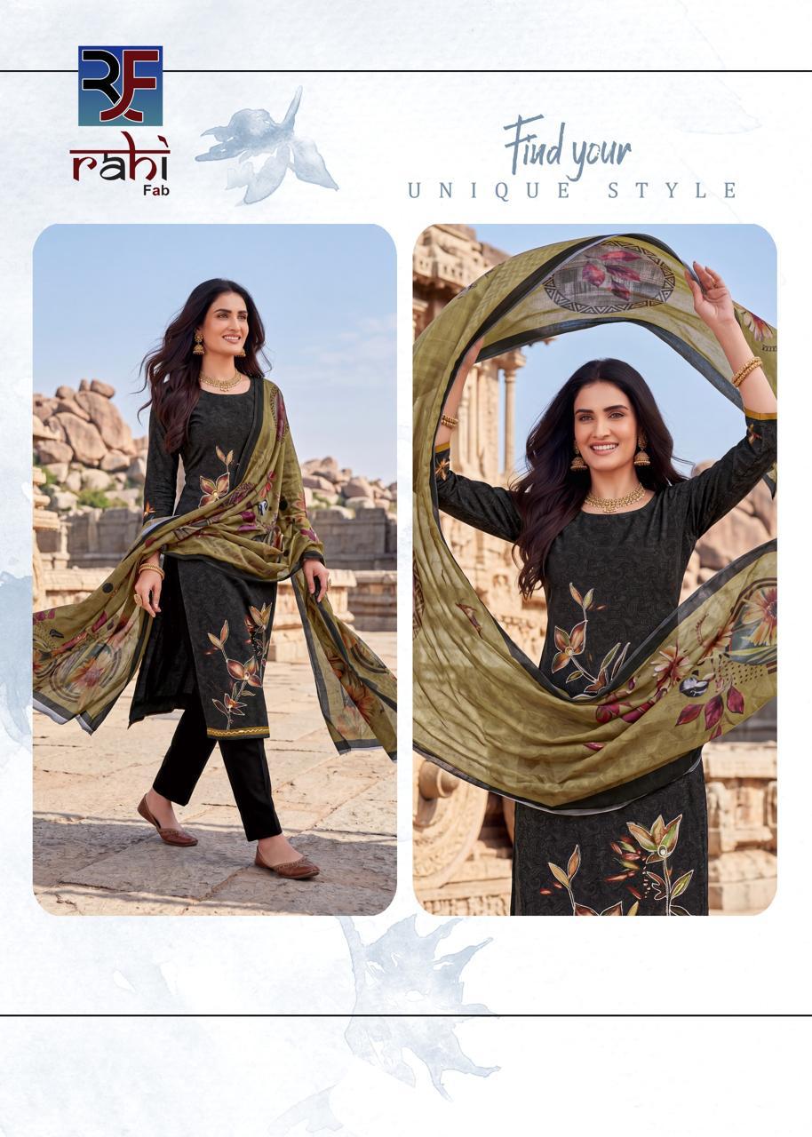 Rahi Rising Silver Vol Kurti Pant With Dupatta Set — Wholesale Kurtis, Vardan Ethnic wholesale from Surat — view 6