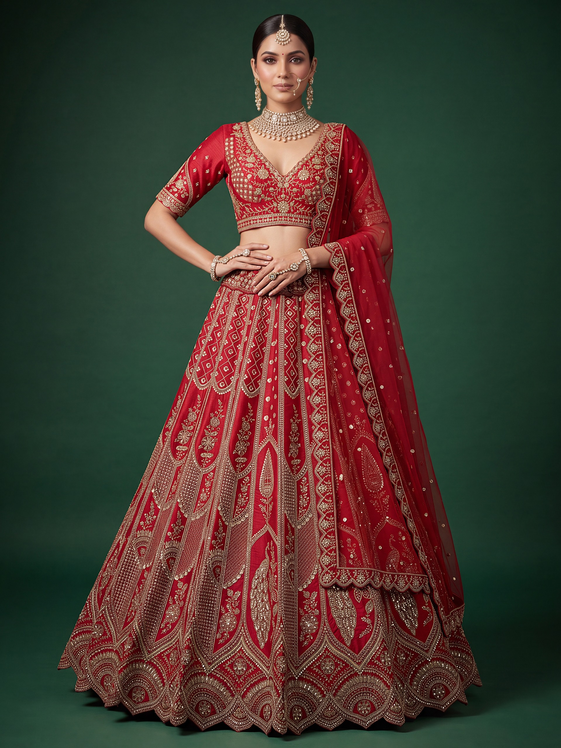 Mayur Samragni Royal Lehenga Premium Bridal Wedding Collection — Wholesale Lehenga, Anjani Art wholesale from Surat — view 5