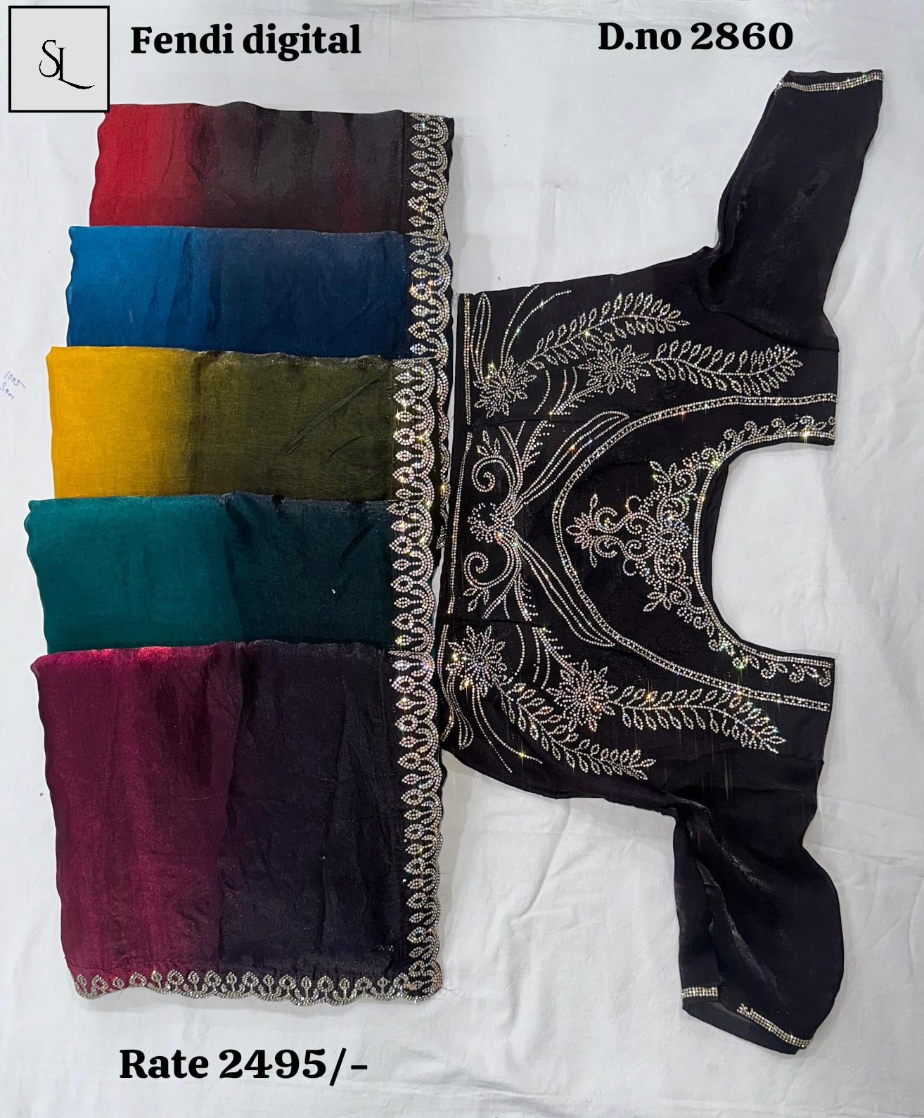 SL Sanjana Exclusive Party &amp; Festival Special Designer Saree Collection — Wholesale Sarees, Vardan Ethnic wholesale from Surat — view 4