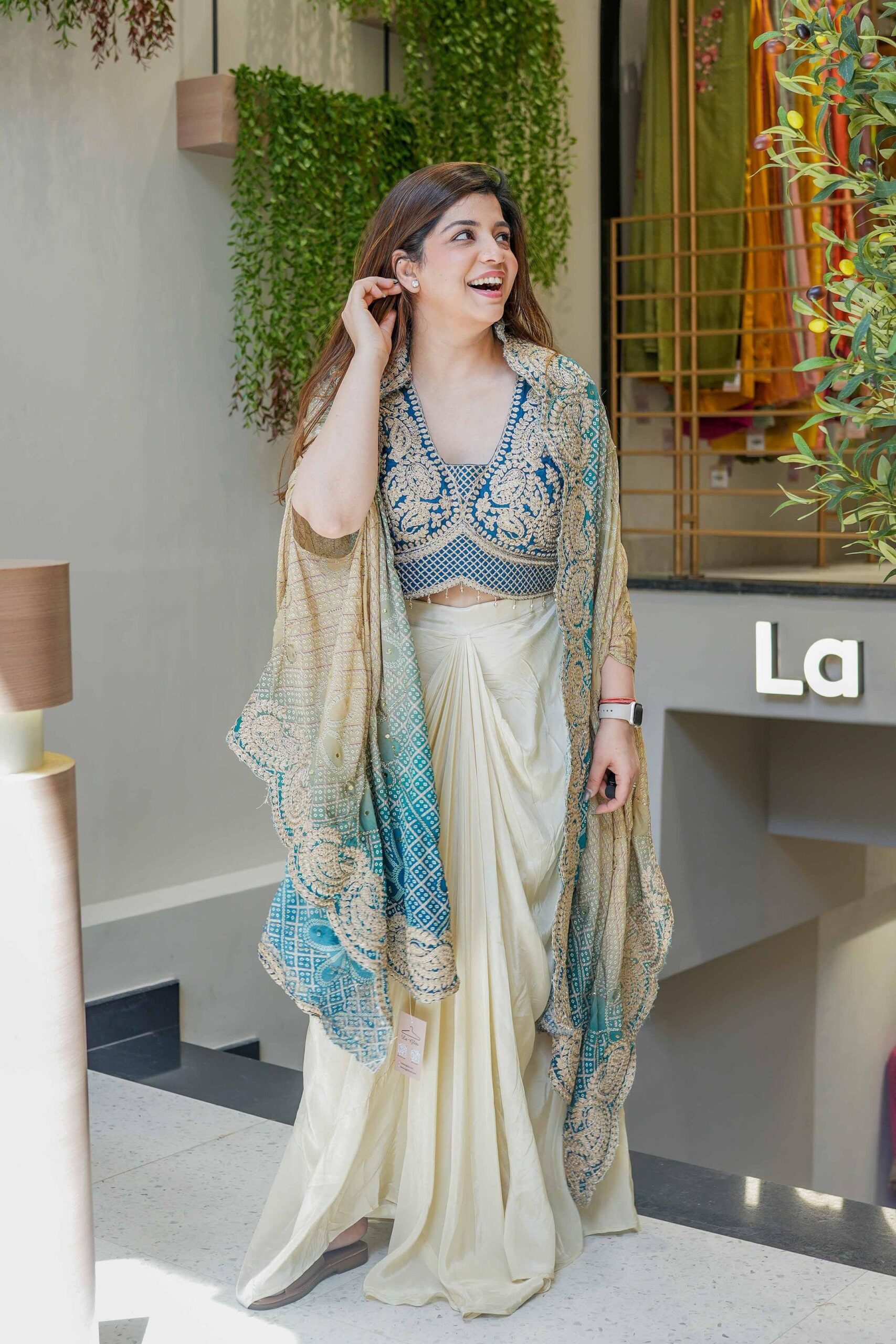 BE Bhanderi BE-339 Designer Three Piece indo Western Outfit — Singles, Vardan Ethnic wholesale from Surat — view 6