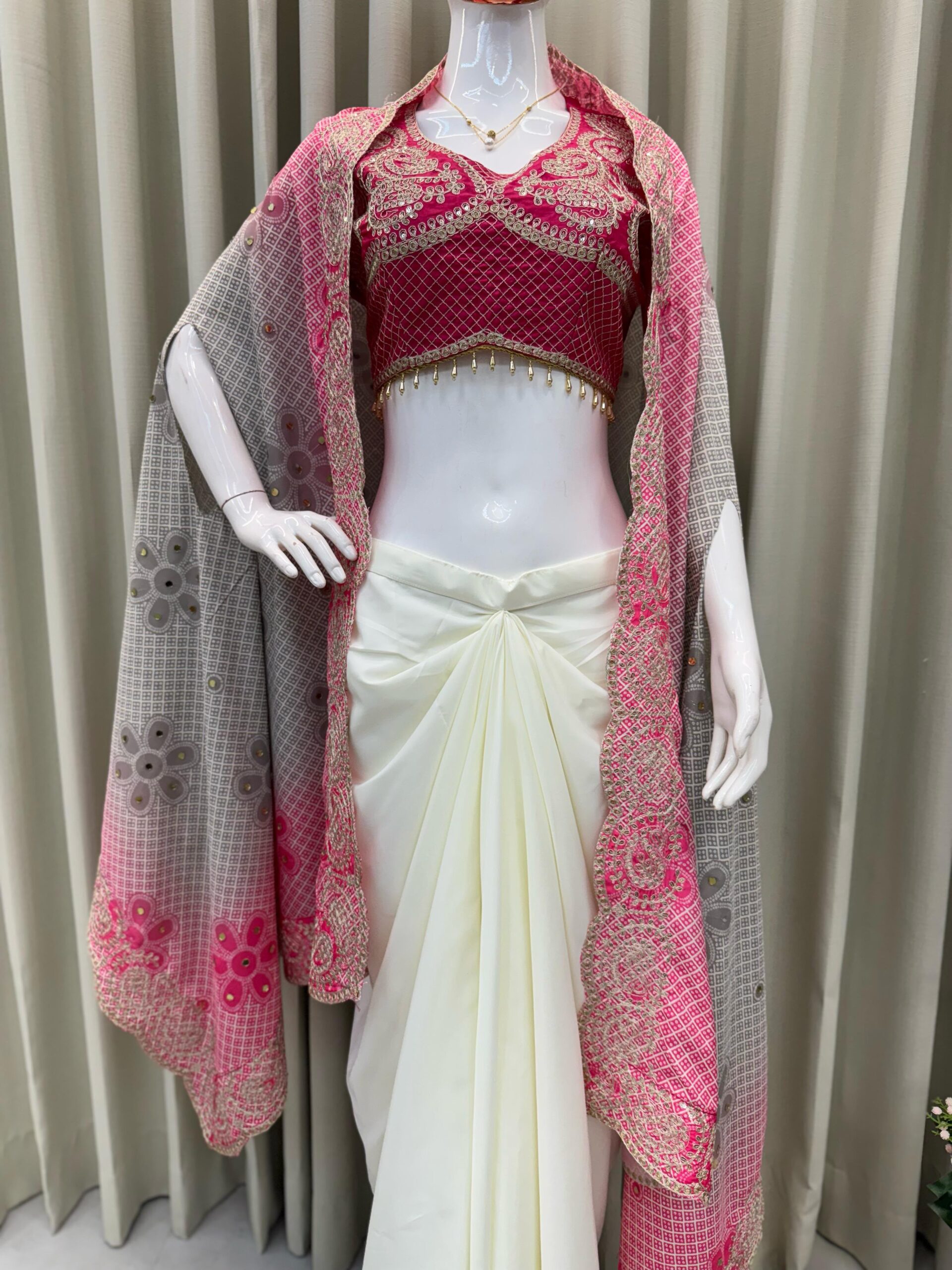 BE Bhanderi BE-339 Designer Three Piece indo Western Outfit — Singles, Vardan Ethnic wholesale from Surat — view 2
